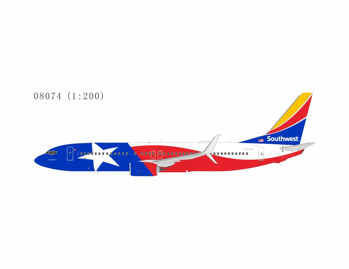 NG08074 NGmodels Boeing 737-800 飞机模型