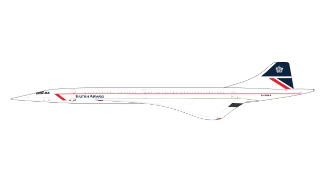 GJBAW2390 Geminijets Concorde 飞机模型